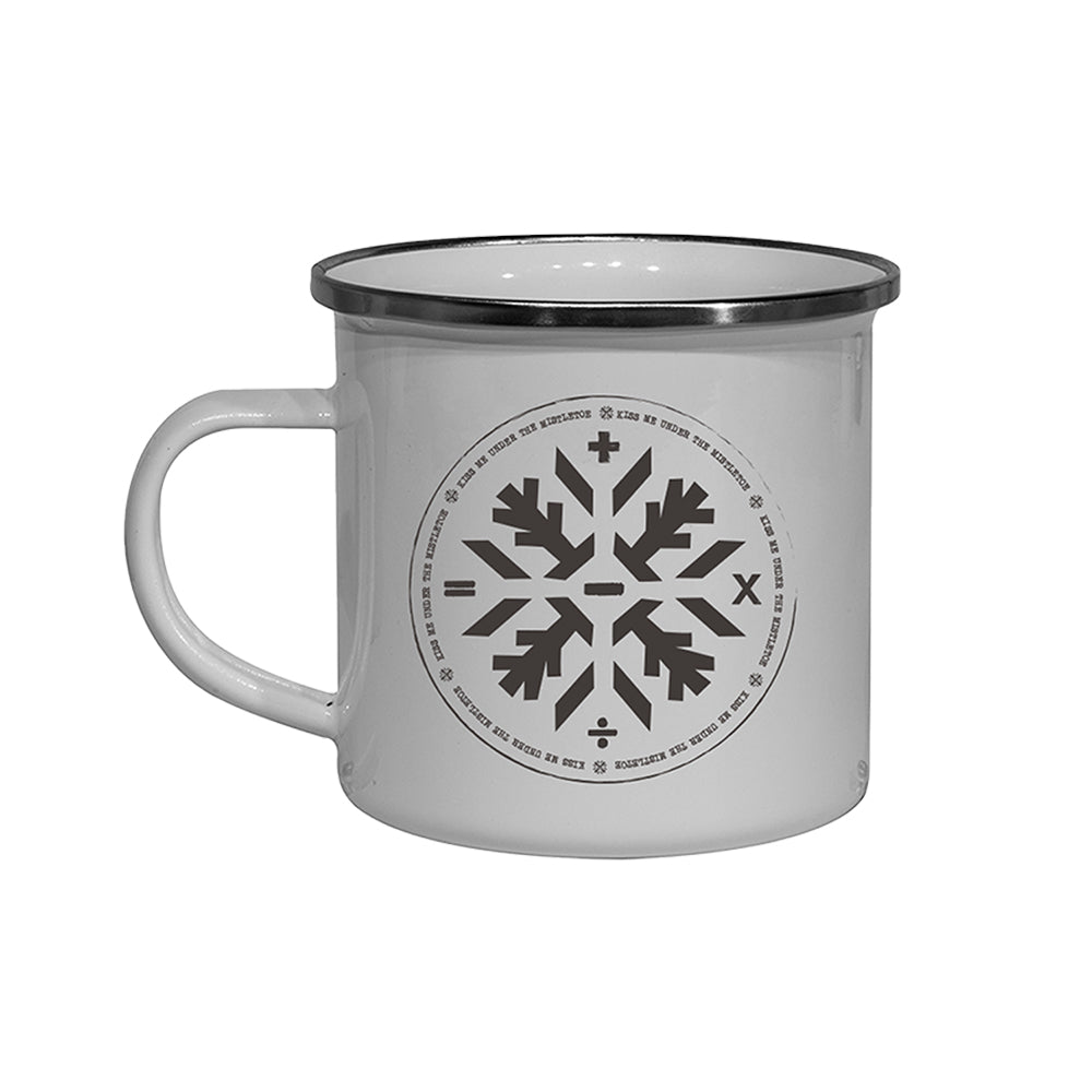 Snowflake Enamel Mug