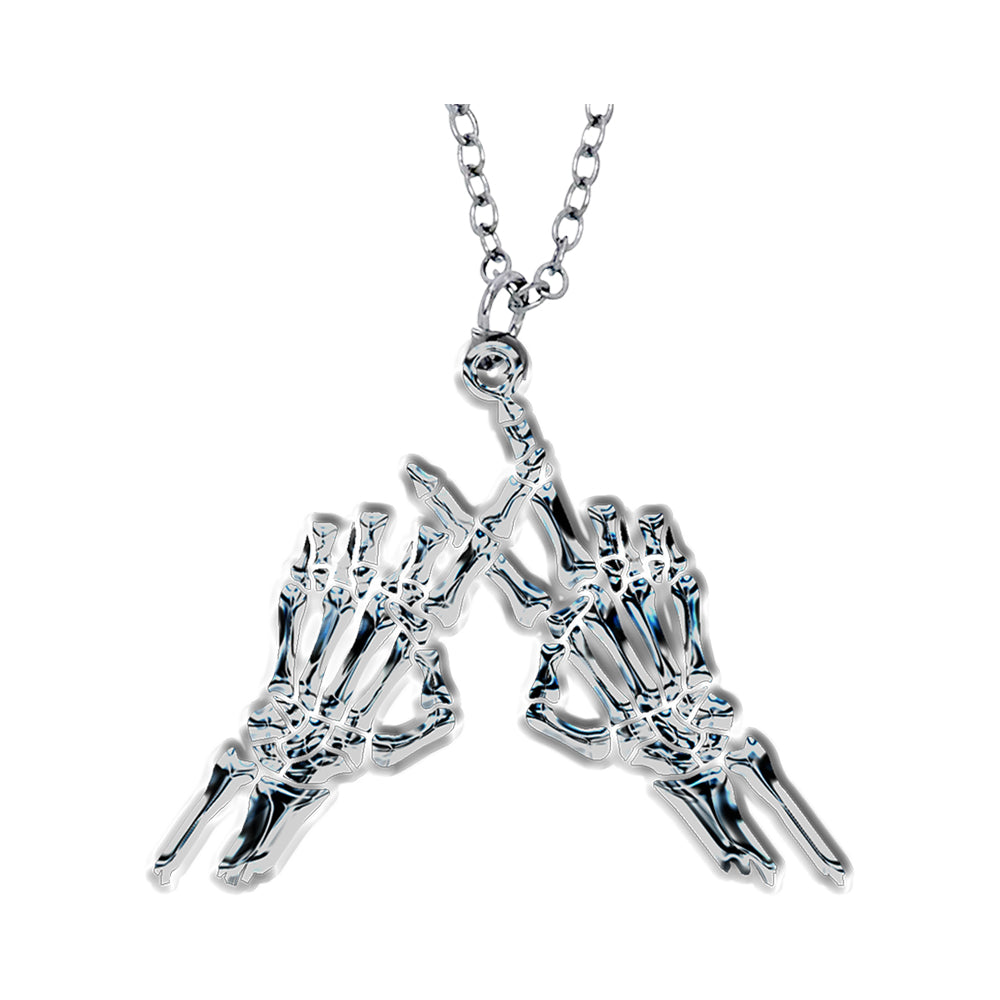 Skeleton Hands Necklace