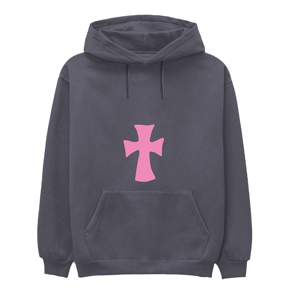 Pink Cross Hoodie