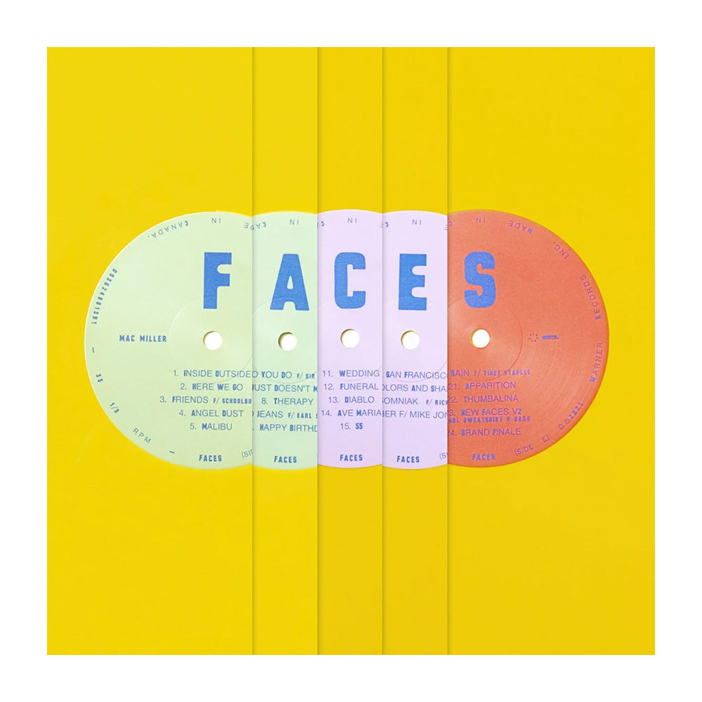 Hotsell Mac Miller- Faces 3lp Yellow Vinyl