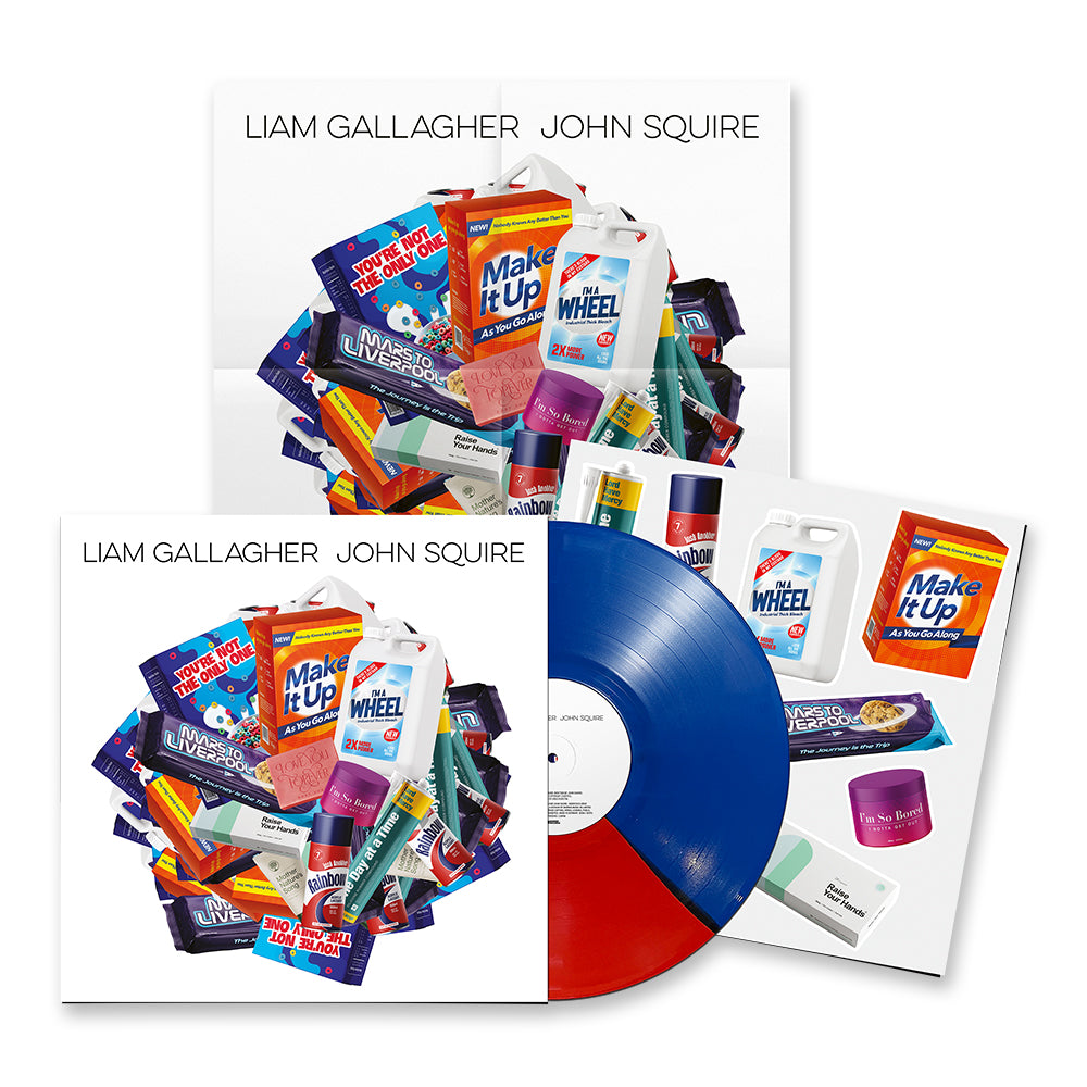 Liam Gallagher John Squire Exclusive Split Blue & Red Vinyl