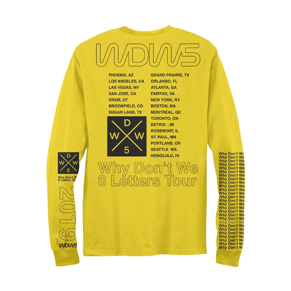 8 Letters Tour Longsleeve (Yellow) | Warner Music Canada