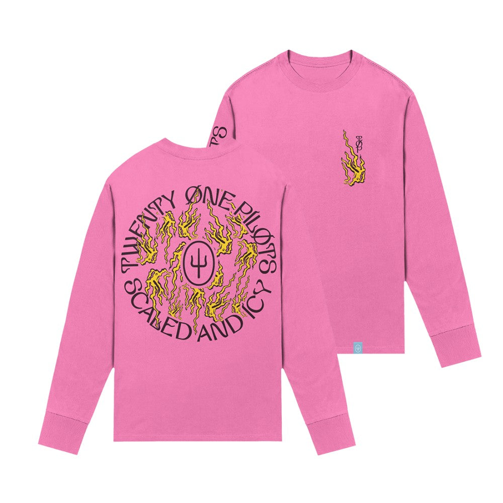 Scaled and Icy Flames Long Sleeve T-Shirt