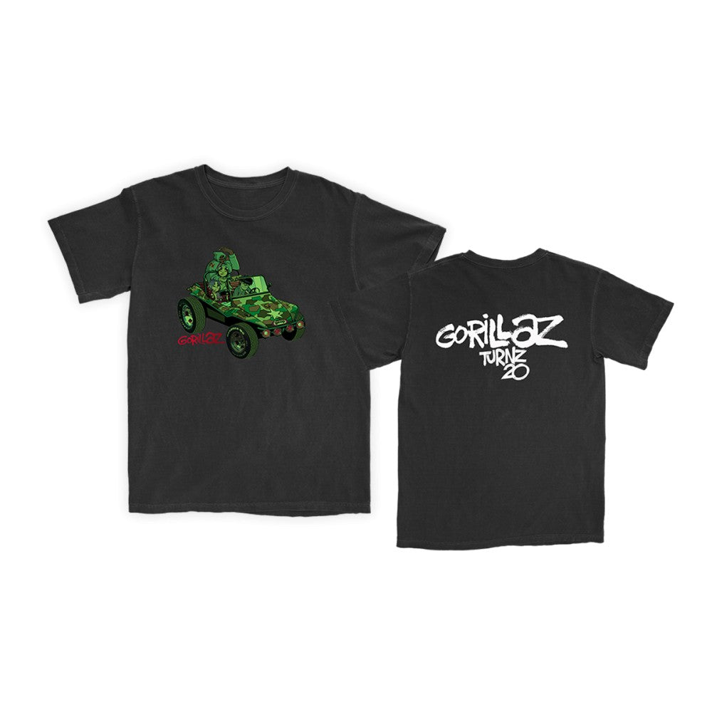 Gorillaz Turnz 20 Black T-shirt