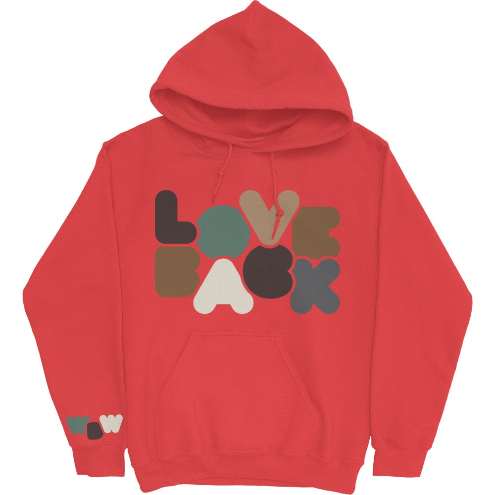 Limited Edition Love Back Bubbles Hoodie Red