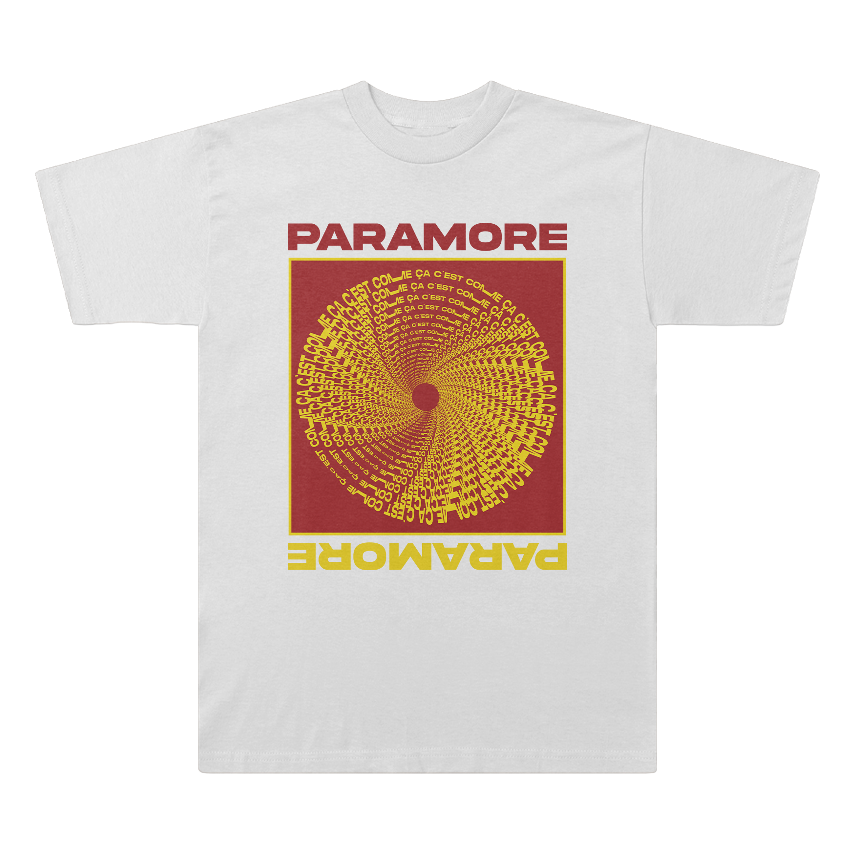Paramore C'est Comme Ca White T-Shirt