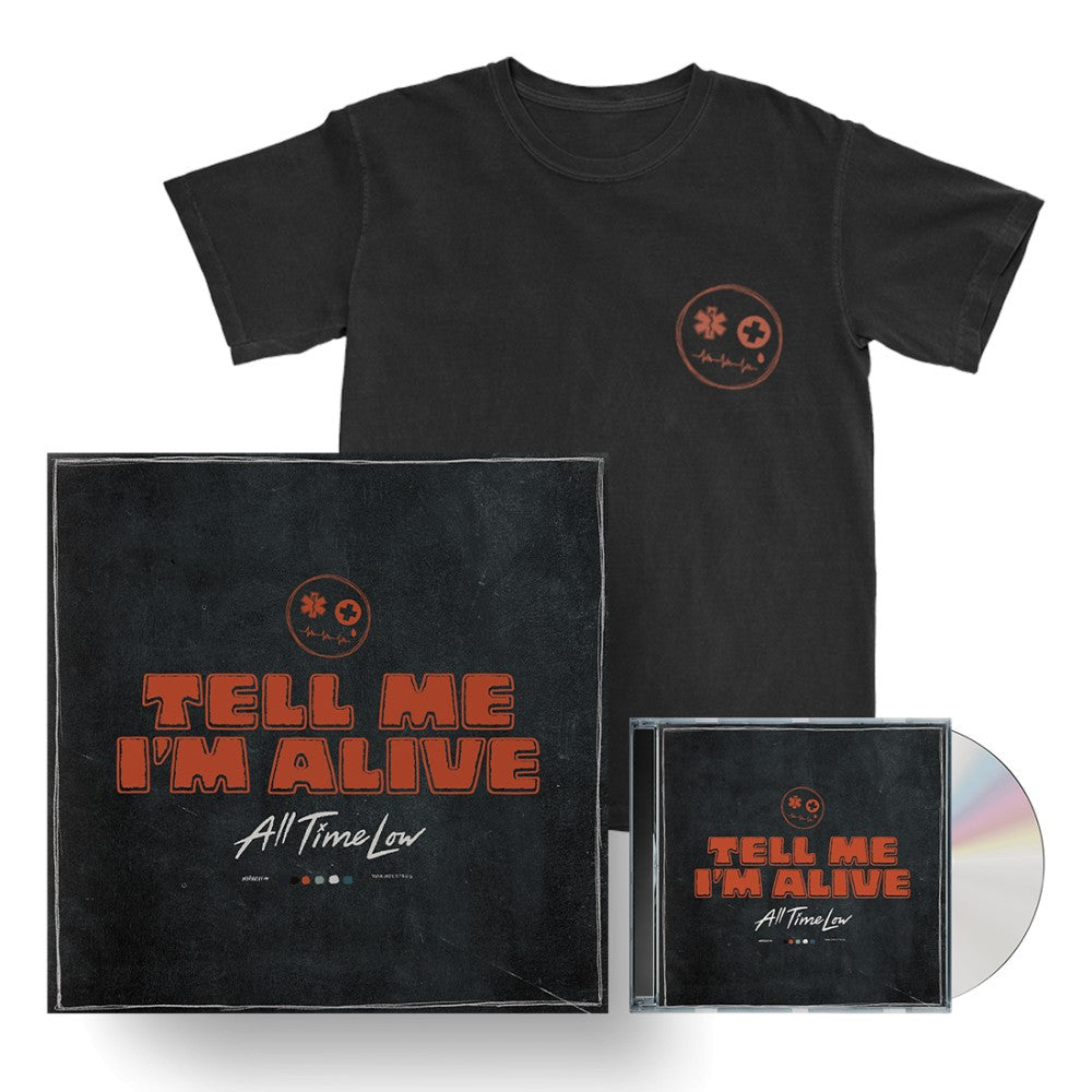 Tell Me I’m Alive Signed CD + T-Shirt Boxset