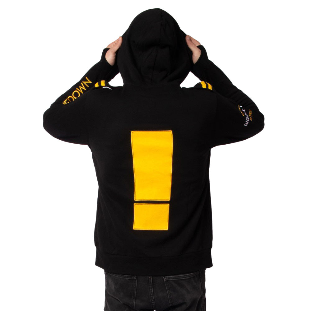 Hoodie yellow clearance black